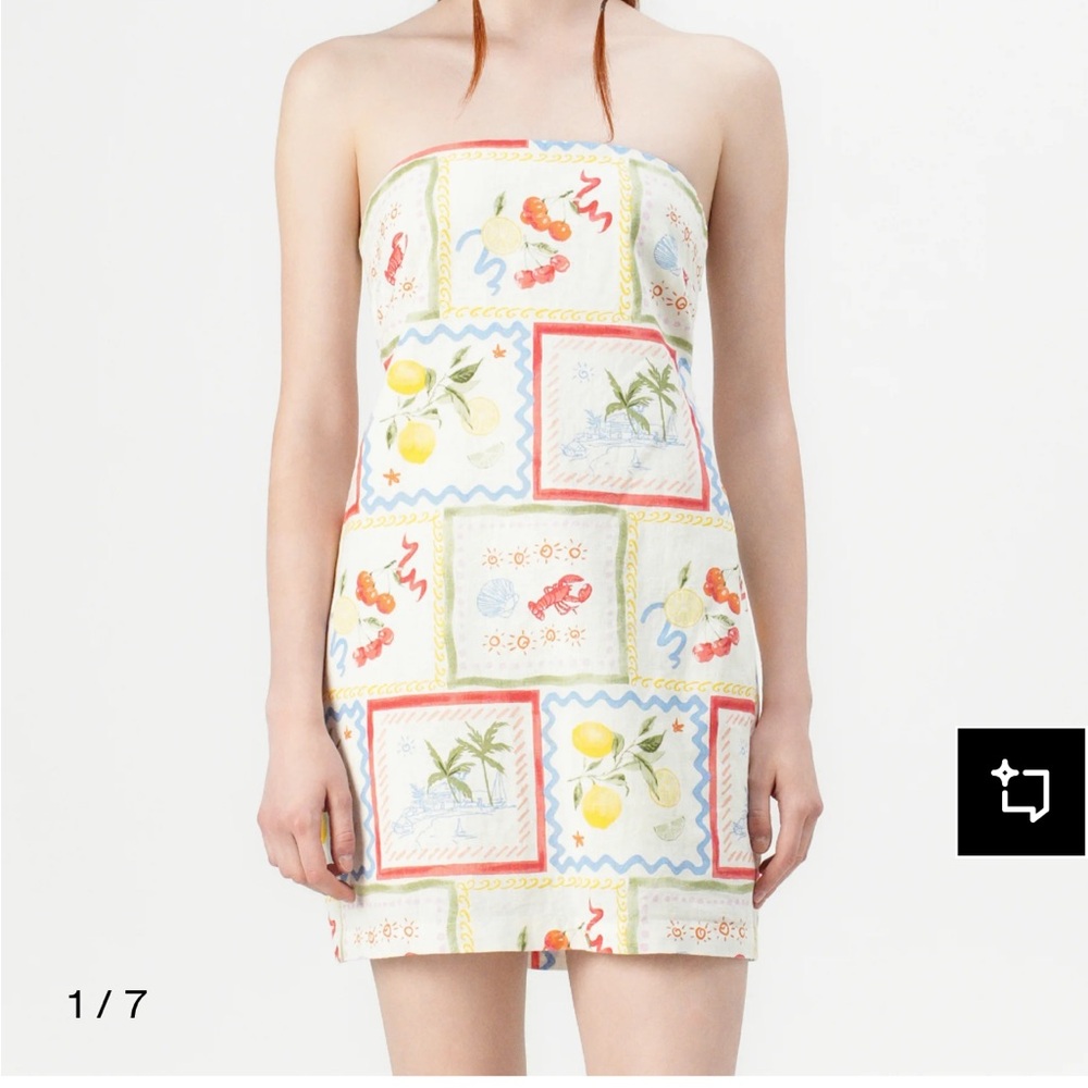 Abercrombie & Fitch White Multicolor Patterned Camisole